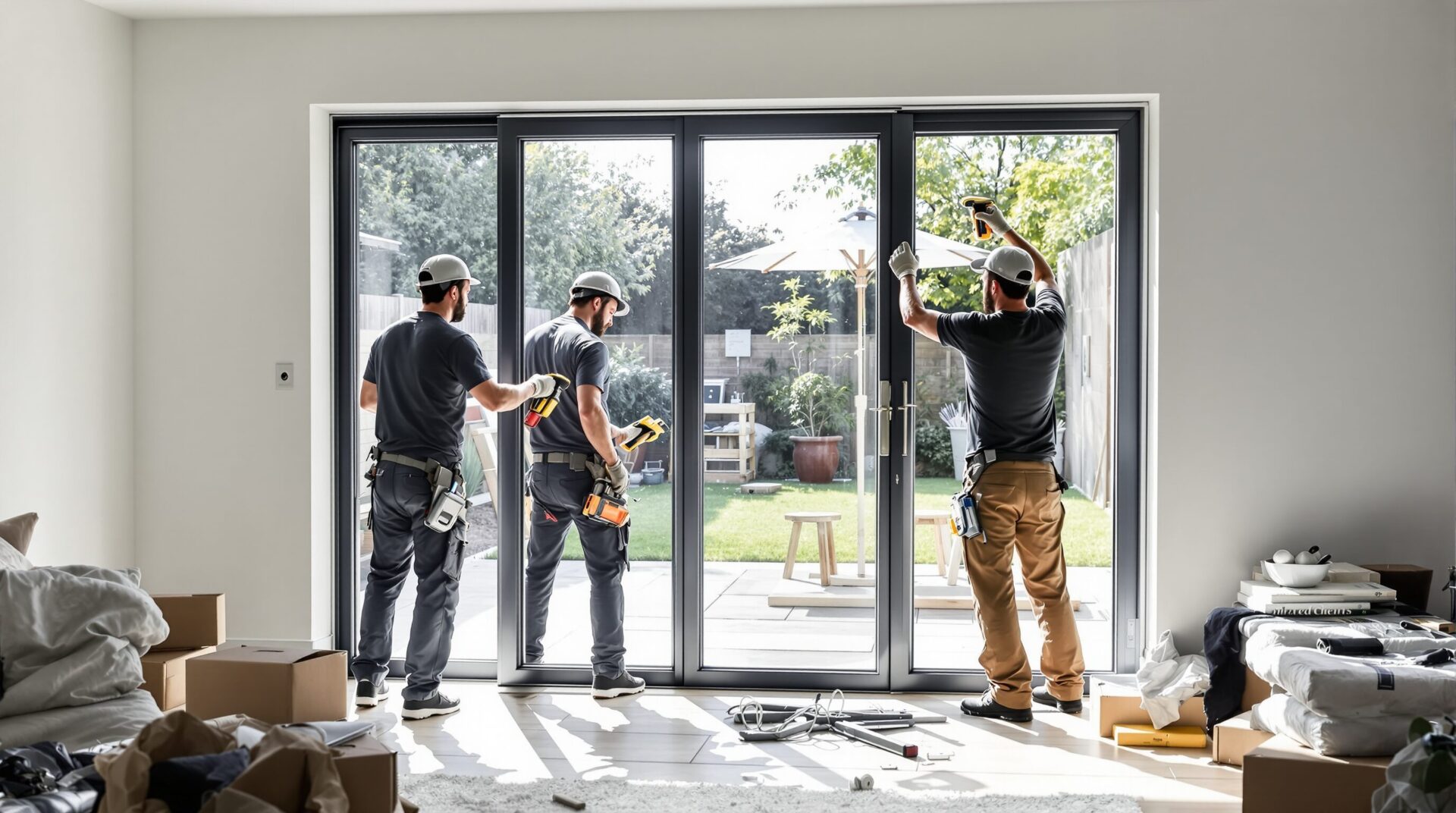 installation baie vitrée