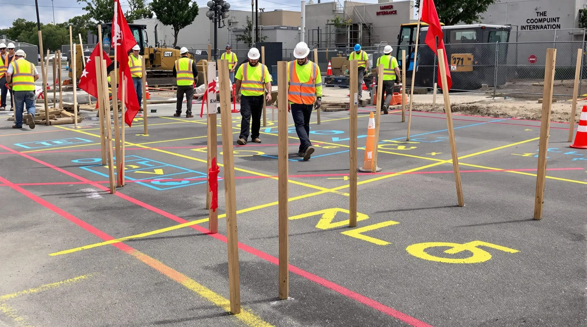 Comprendre le marquage piquetage pour la sécurité des chantiers