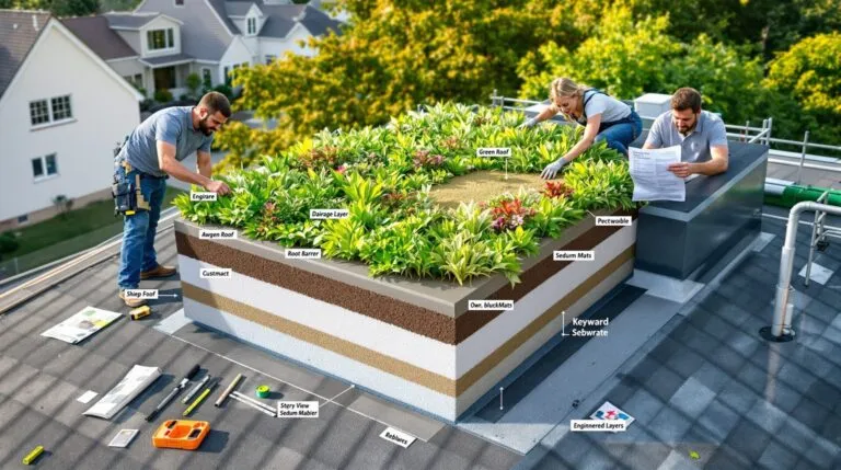 toit vegetal maison