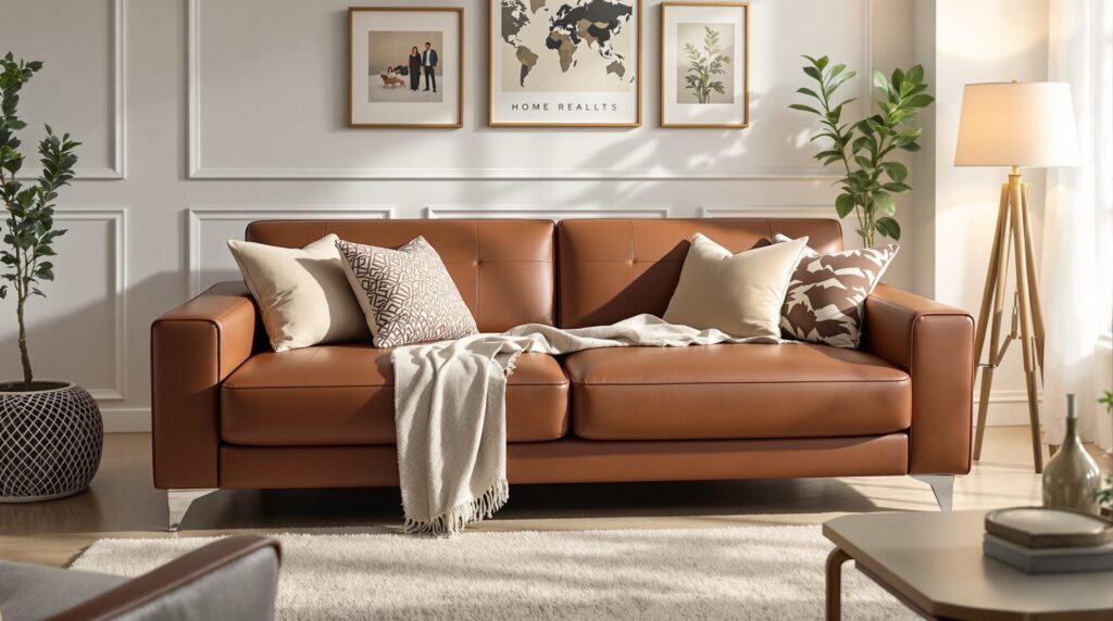 canapé convertible cuir