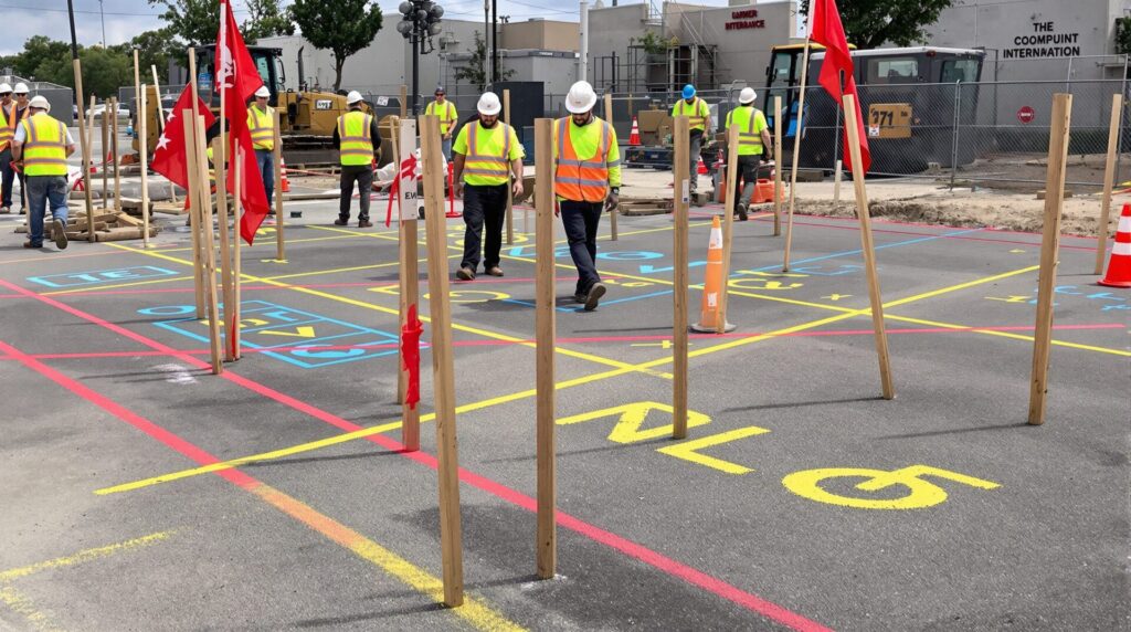 Comprendre le marquage piquetage pour la sécurité des chantiers