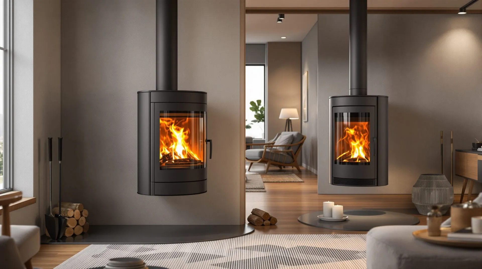 Poêle à bois suspendu design : le style ou la performance, comment choisir