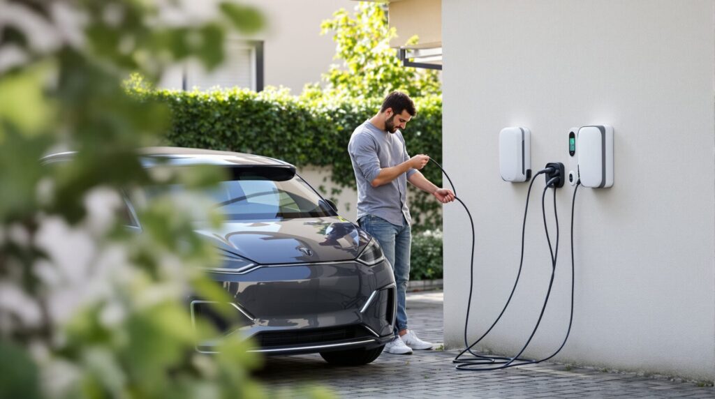 installation borne voiture électrique