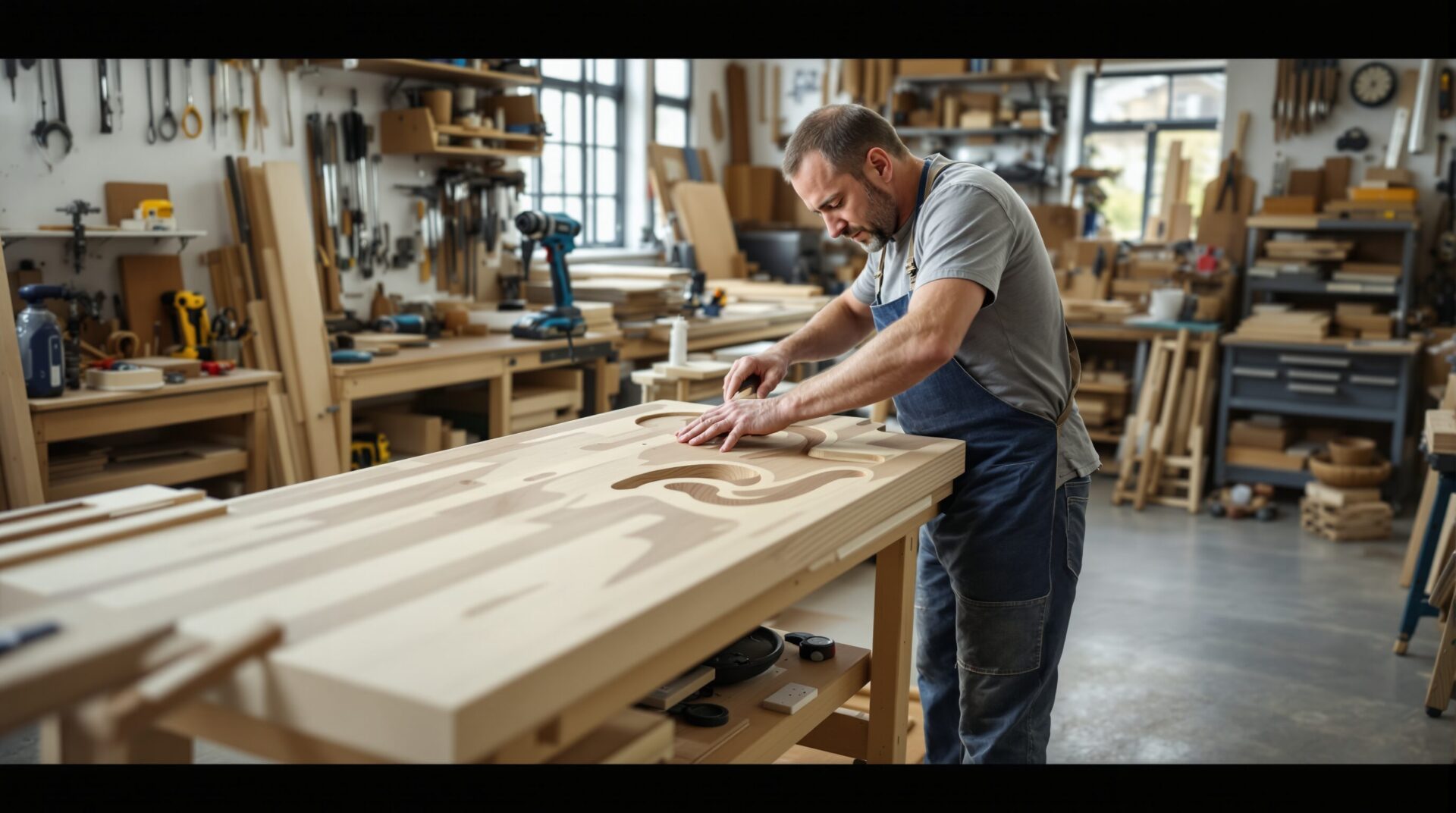 plan de travail sur mesure