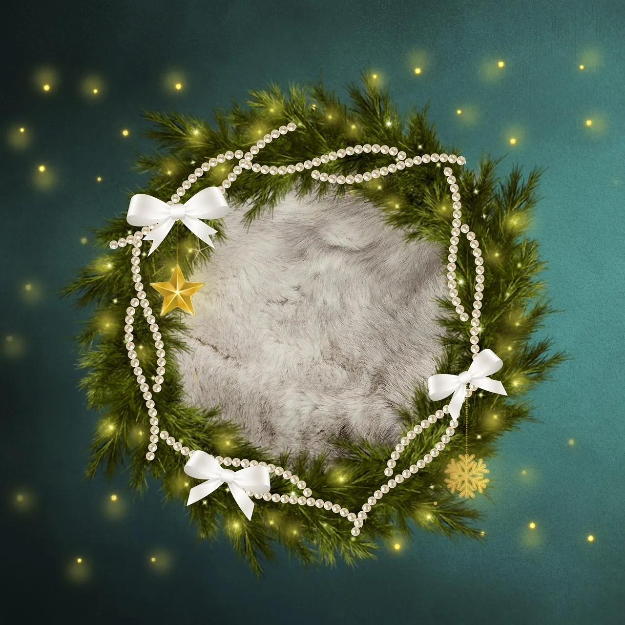 Idée de décoration de Noël pour une ferme française – Cadre, patins et verdure