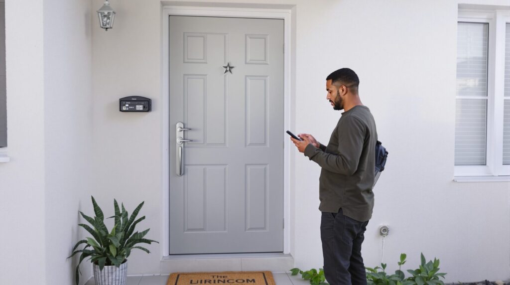 porte entrée bloquée