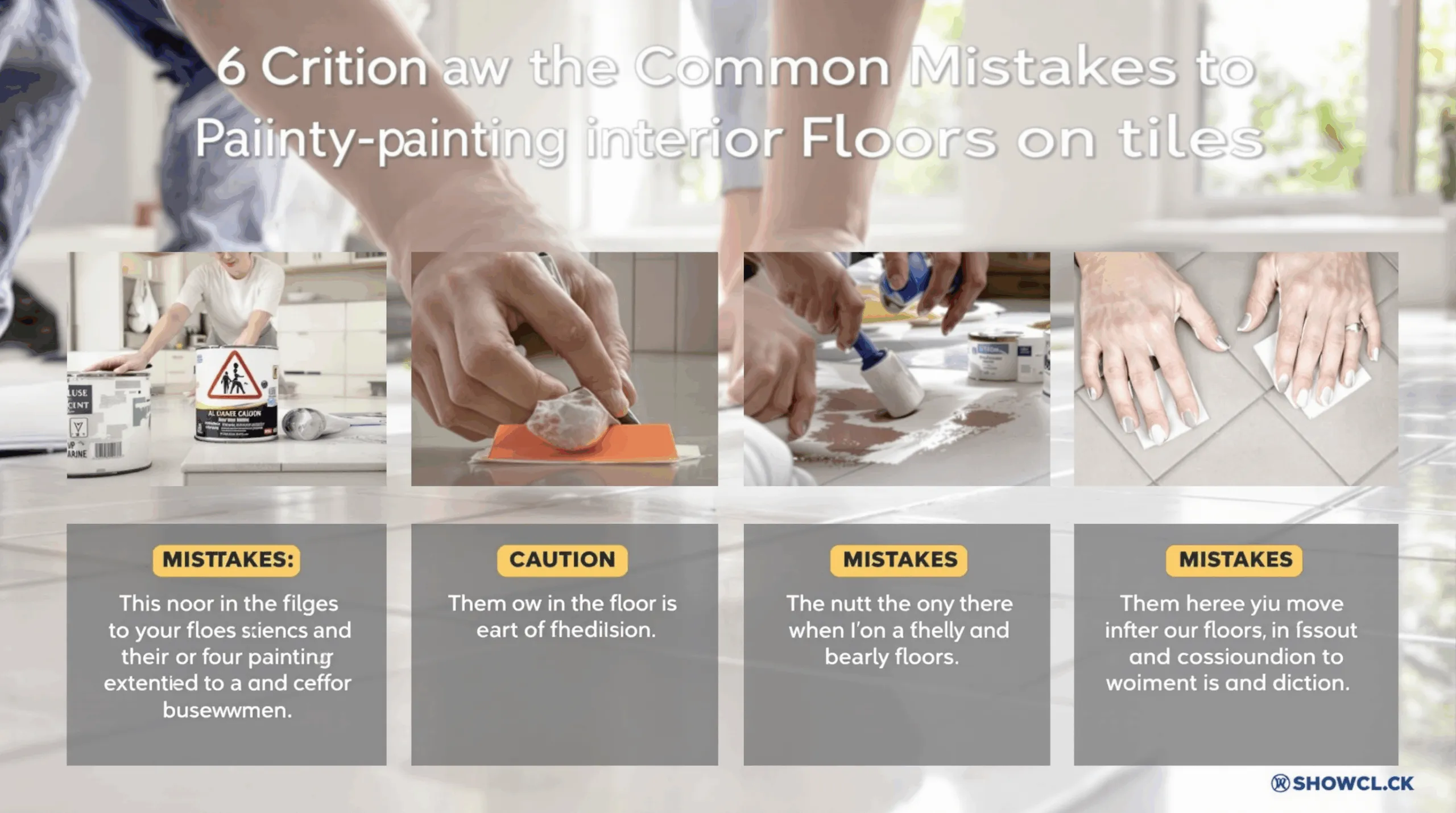 Peinture sol intérieur sur carrelage : les 6 erreurs à éviter absolument