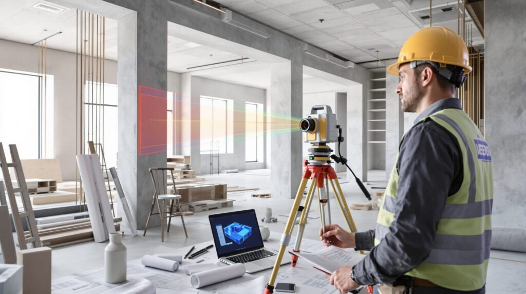 relevé par scanner 3D