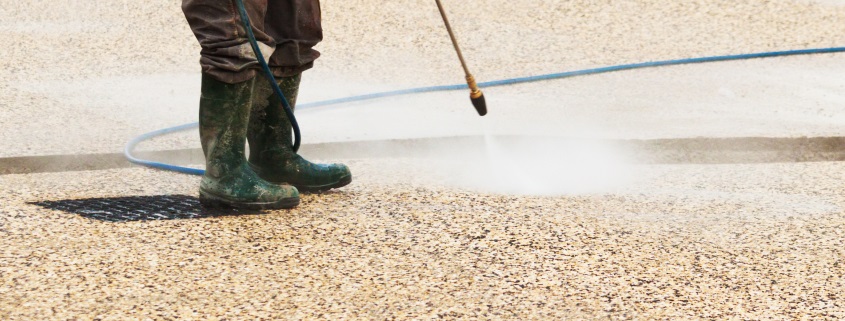 nettoyage béton désactivé