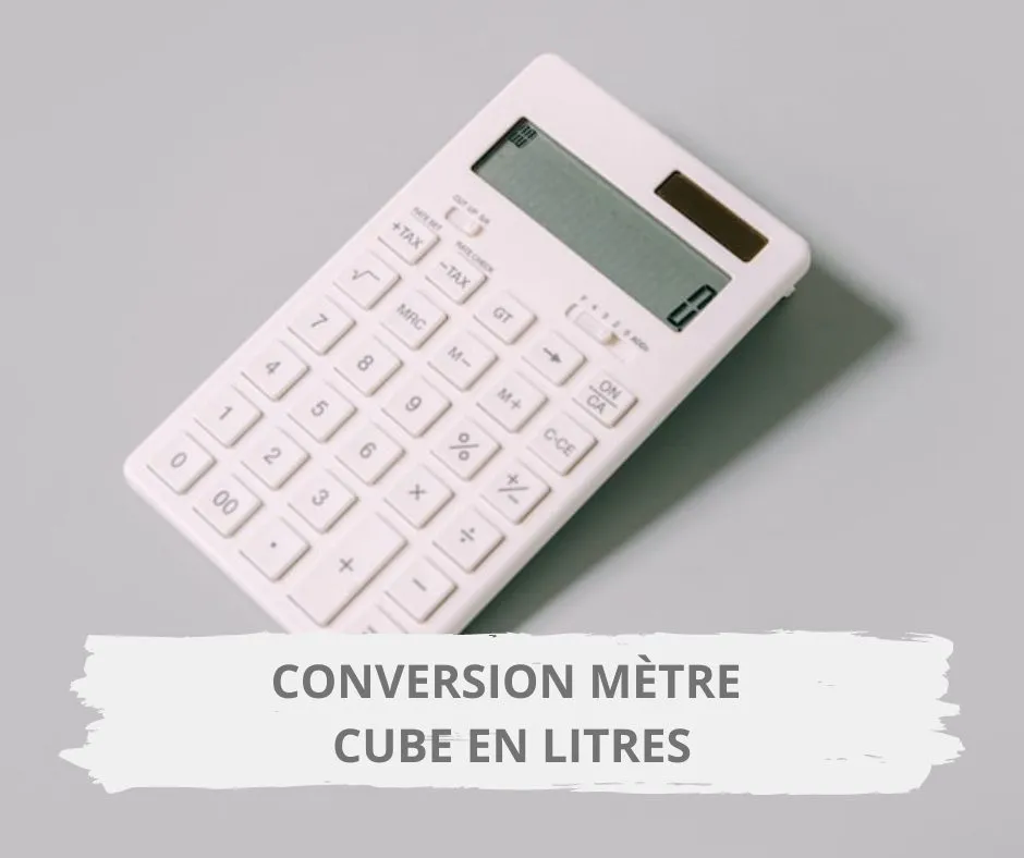 Convertissez ici vos litres en mètre cube