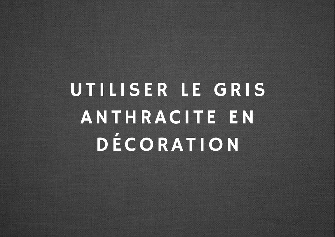 Quelle couleur se marie le mieux avec le gris anthracite ?