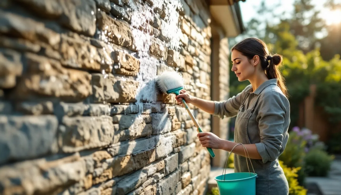 nettoyer mur exterieur maison