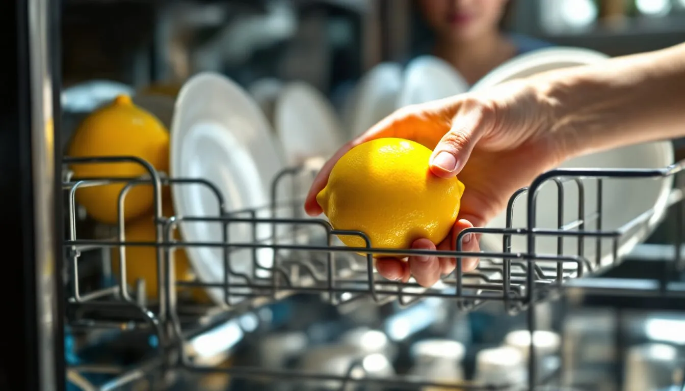 citron dans lave vaisselle