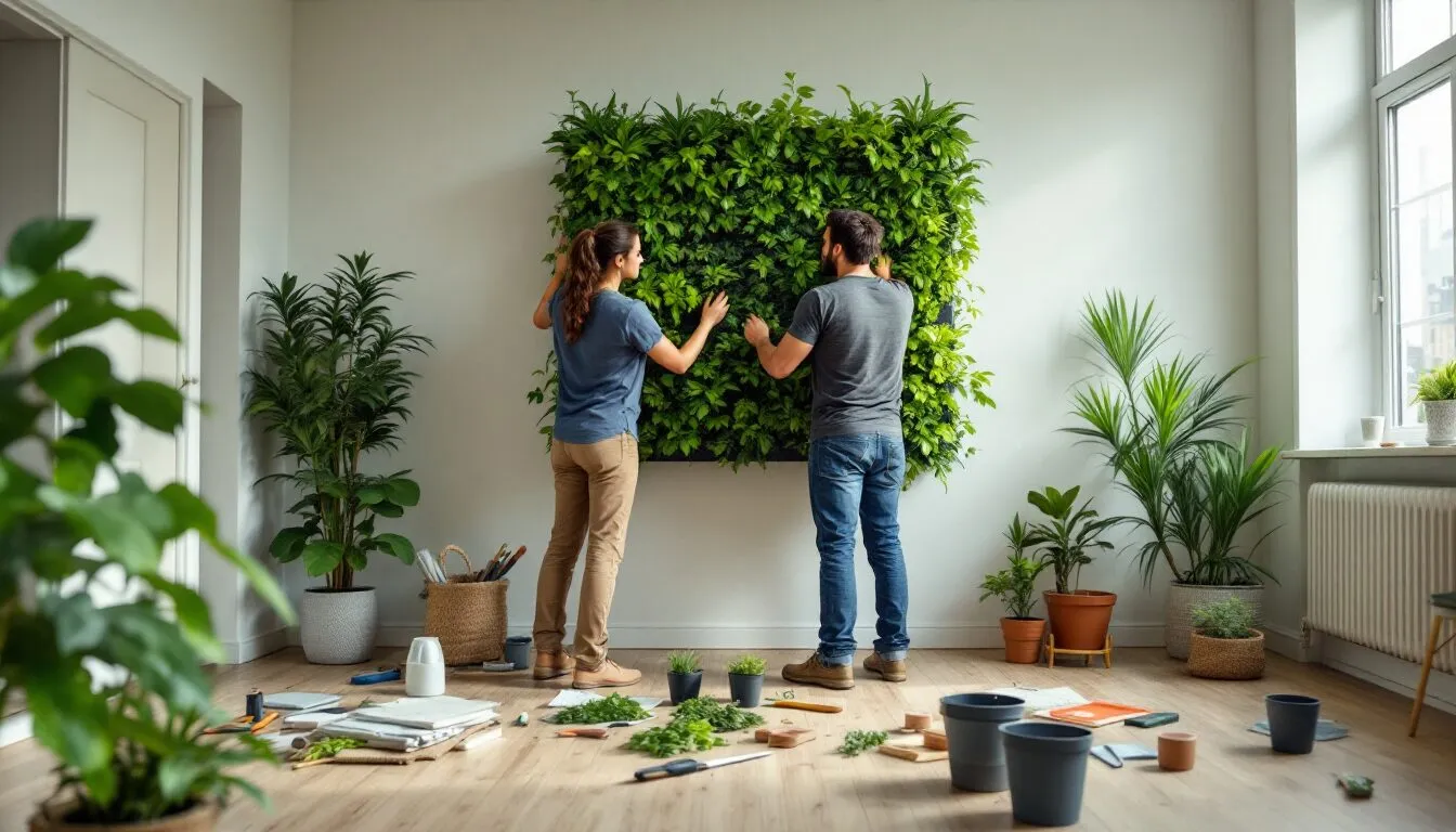 creer mur vegetal interieur