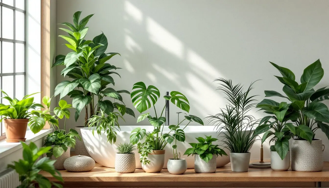 plantes salle de bain sans fenêtre