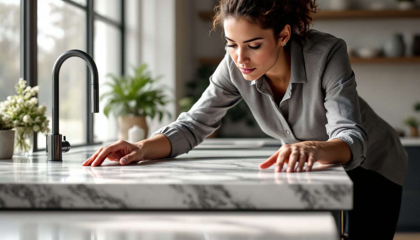 plan de travail sur mesure