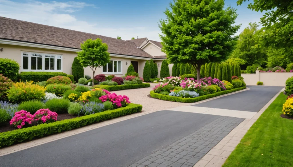 aménagement d’un jardin avec parking