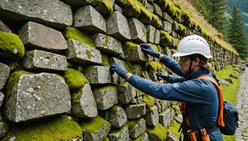 renforcer un mur en pierre qui penche