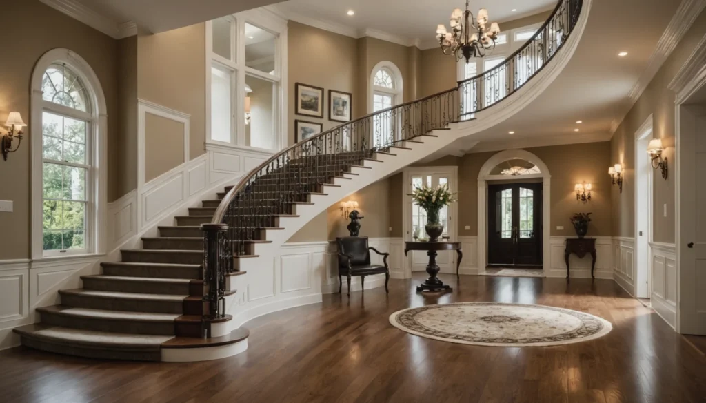 entrée de maison avec escalier