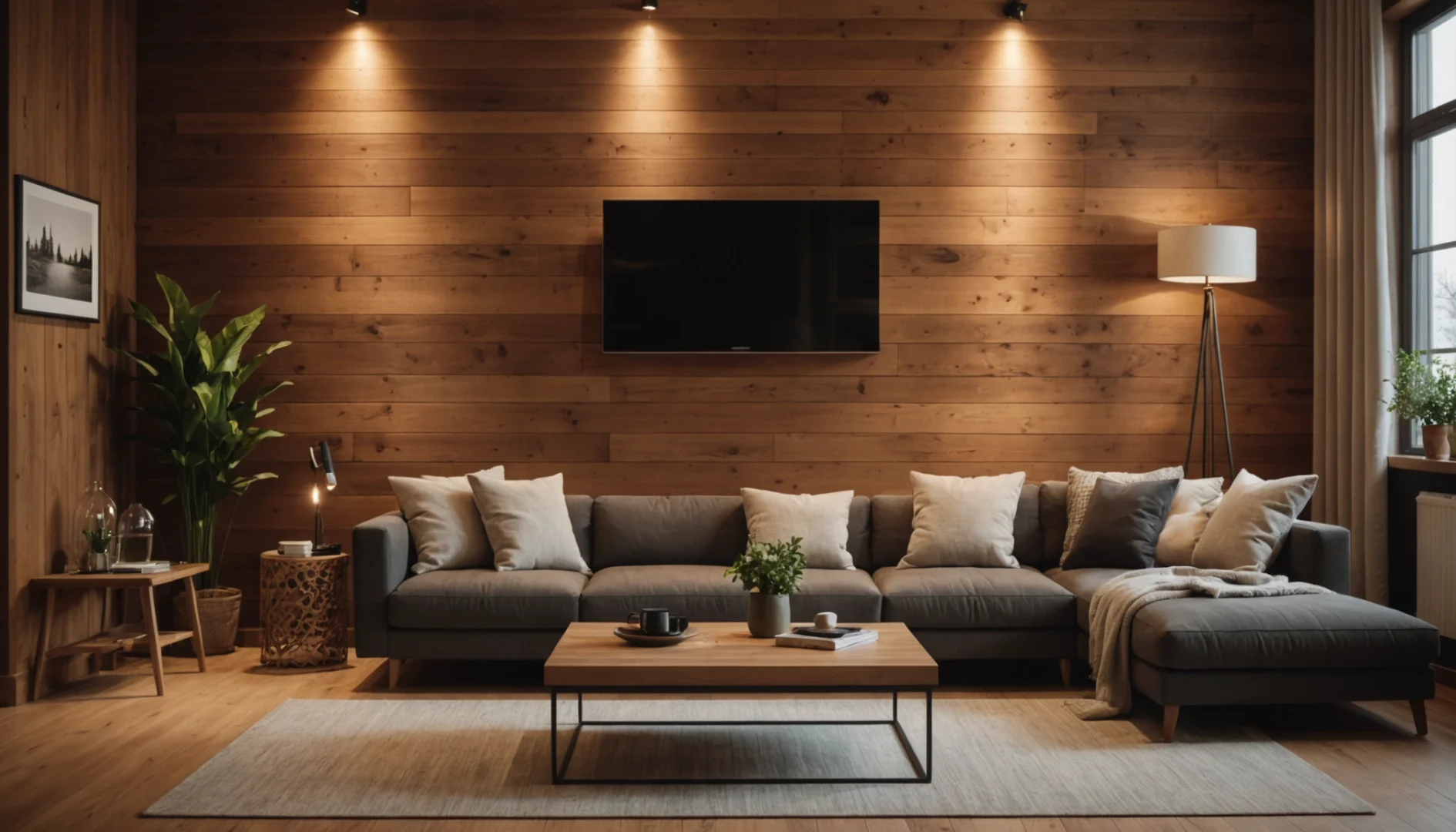 décorer le mur avec du bois