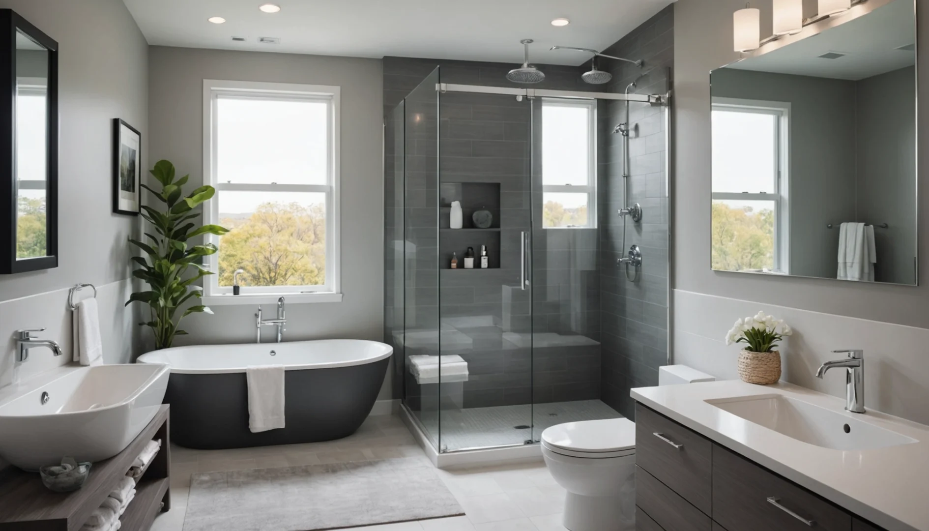 baignoire-douche pour petite salle de bain