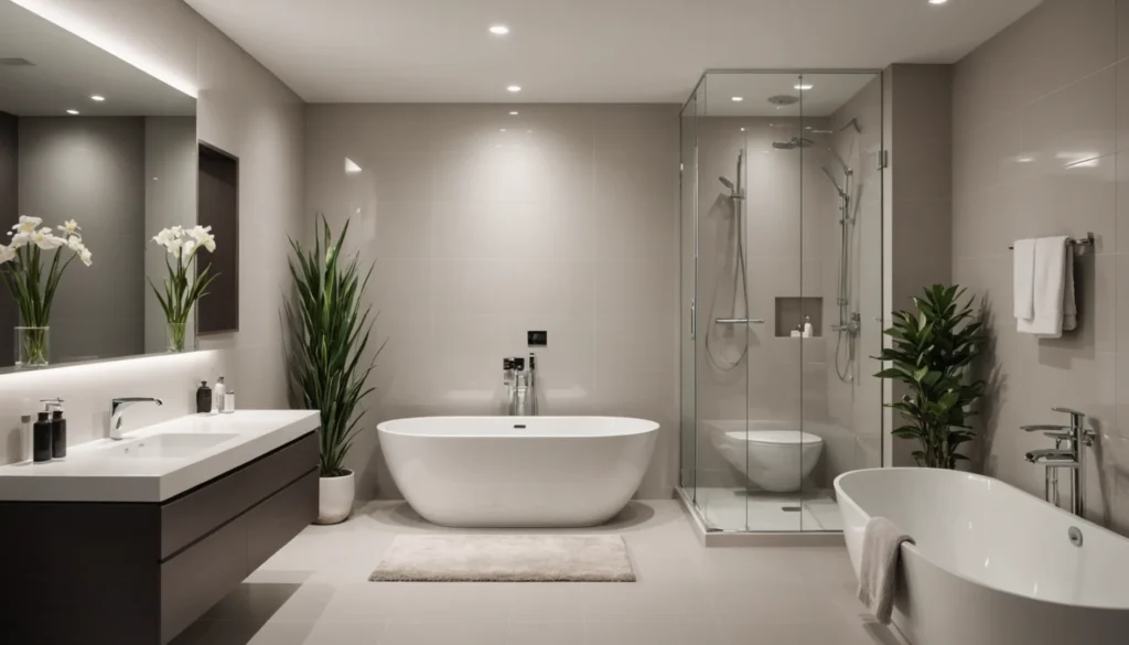 idées pour petite salle de bain avec baignoire
