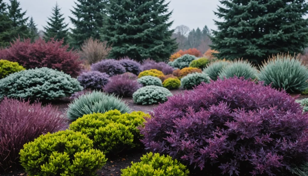 buisson résistant à l’hiver à fleurs violettes