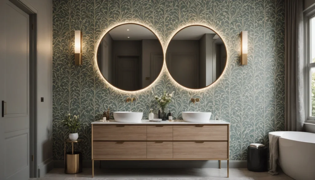 les plus beaux papiers peints pour la salle de bain