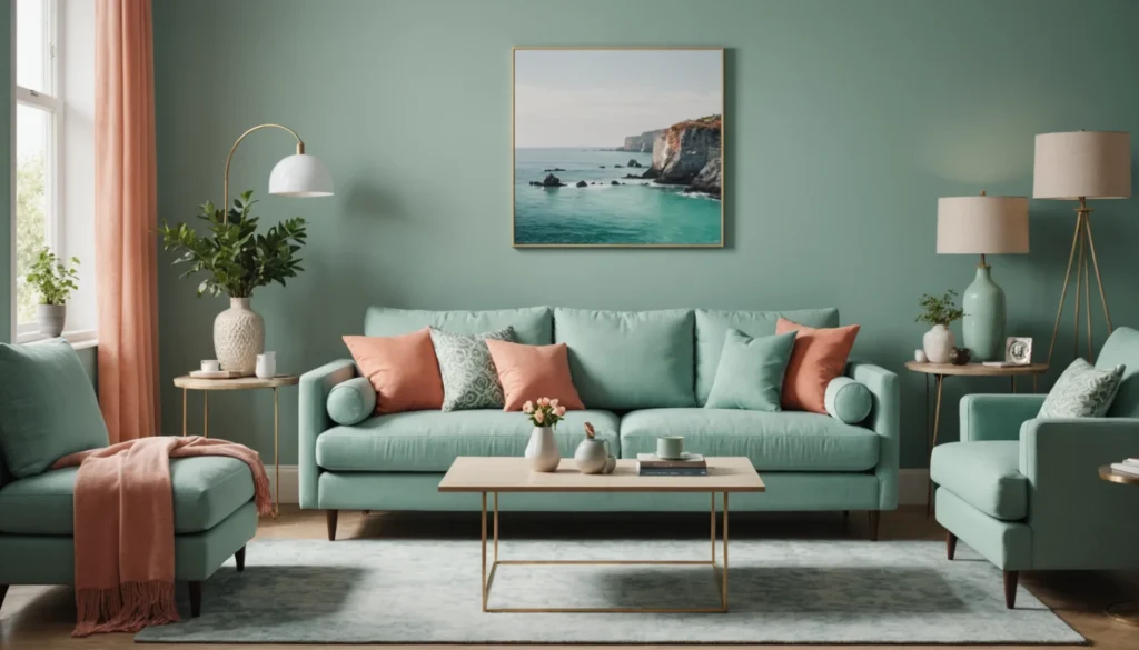 couleur complémentaire vert d'eau