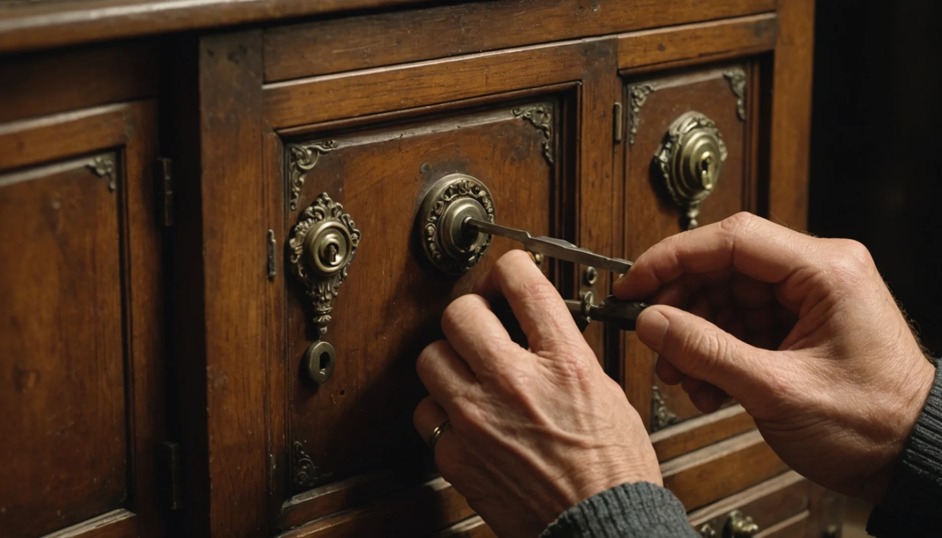 serrure pour meuble ancien