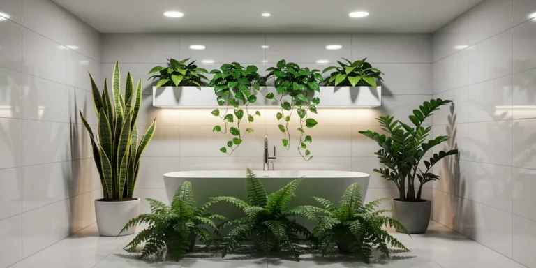 Sans Fenêtre Anti Humidité Plante Absorbe Humidité Salle De Bain