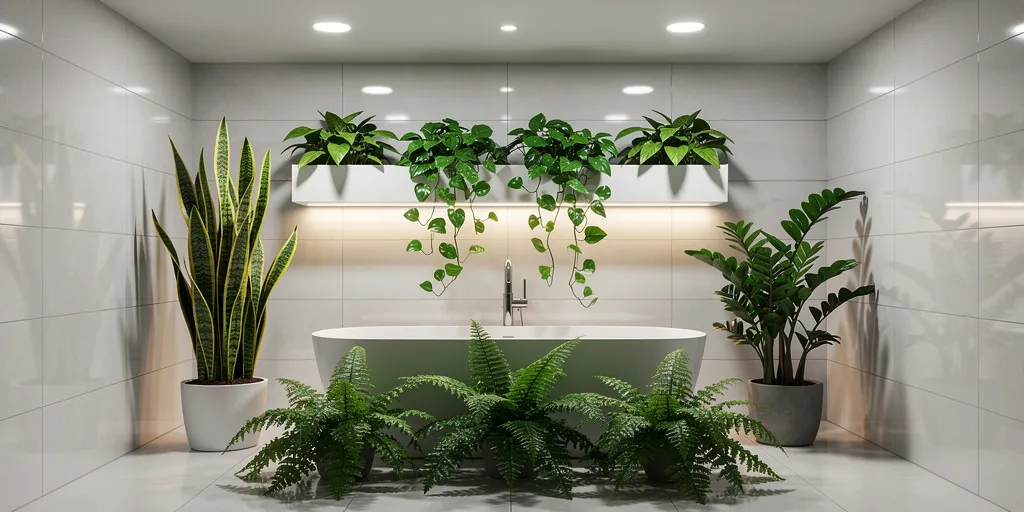 plante salle de bain sans fenêtre