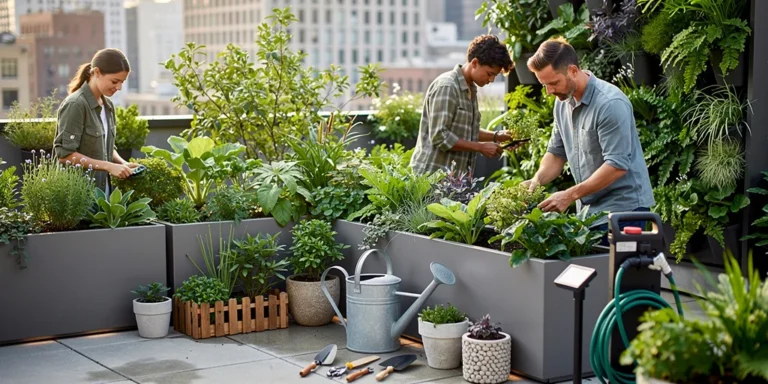 terrasse qui verdit