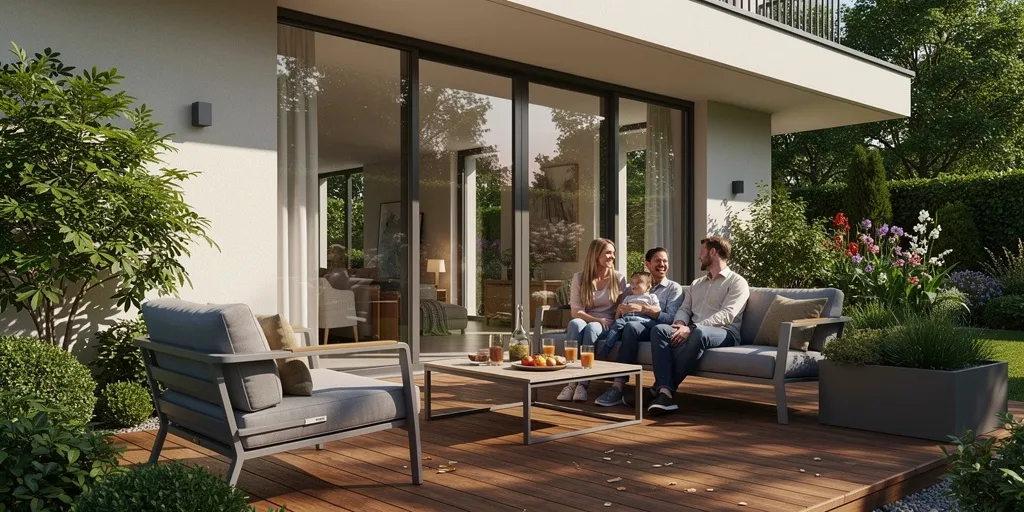 aménagement paysager terrasse
