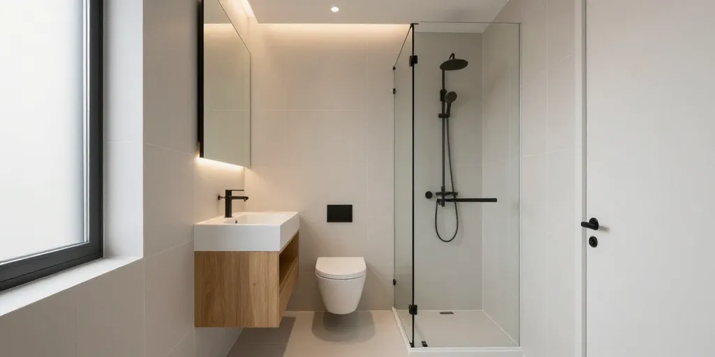 mini salle de bain couloir
