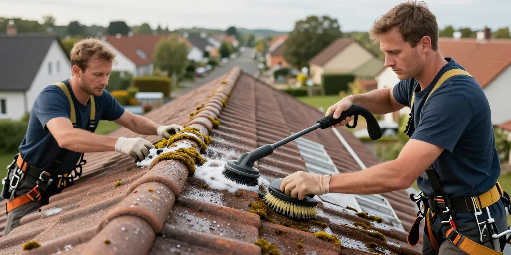 Nettoyage et démoussage de toiture : l'entretien indispensable pour faire respirer votre maison
