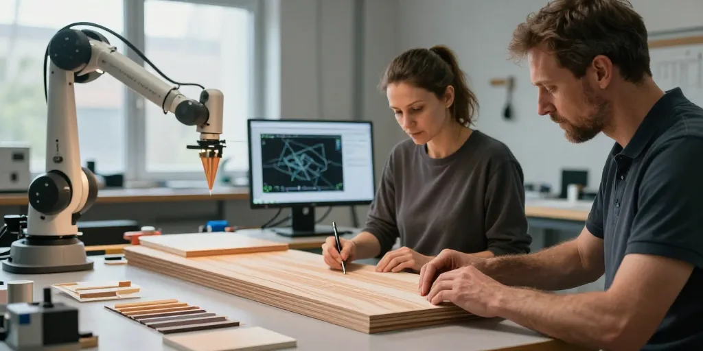 exploration et innovations des techniques de placage bois