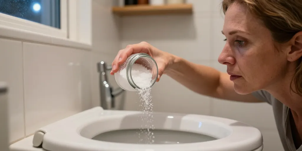 pourquoi mettre du sel dans les toilettes le soir