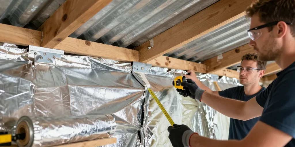 comment isoler sous toiture zinc
