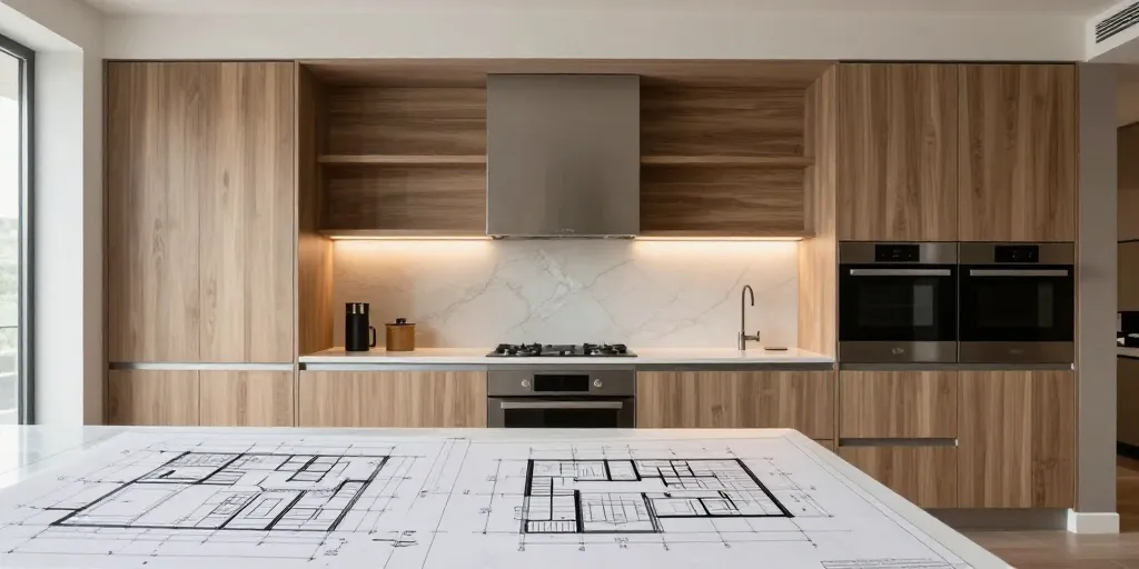 Cuisine sur mesure : quand le design naît des matériaux et du dessin d’architecte