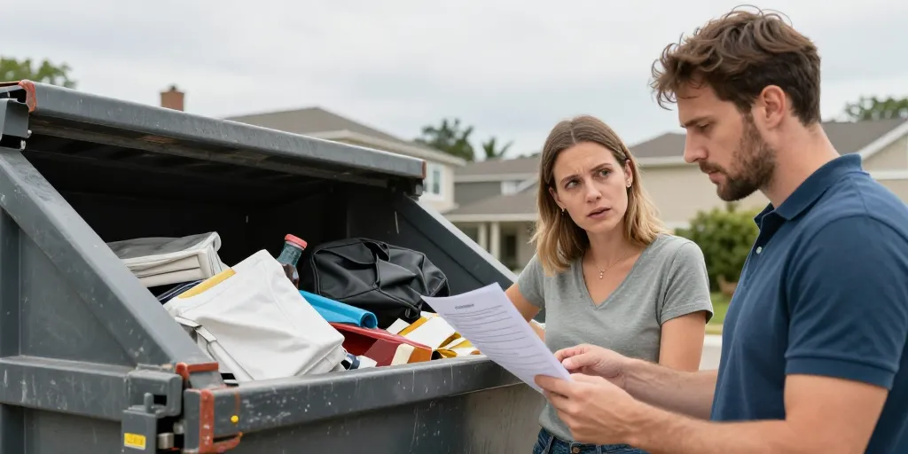 Prix location benne pour vider maison : pourquoi 40% des particuliers se trompent de volume et payent deux fois plus cher