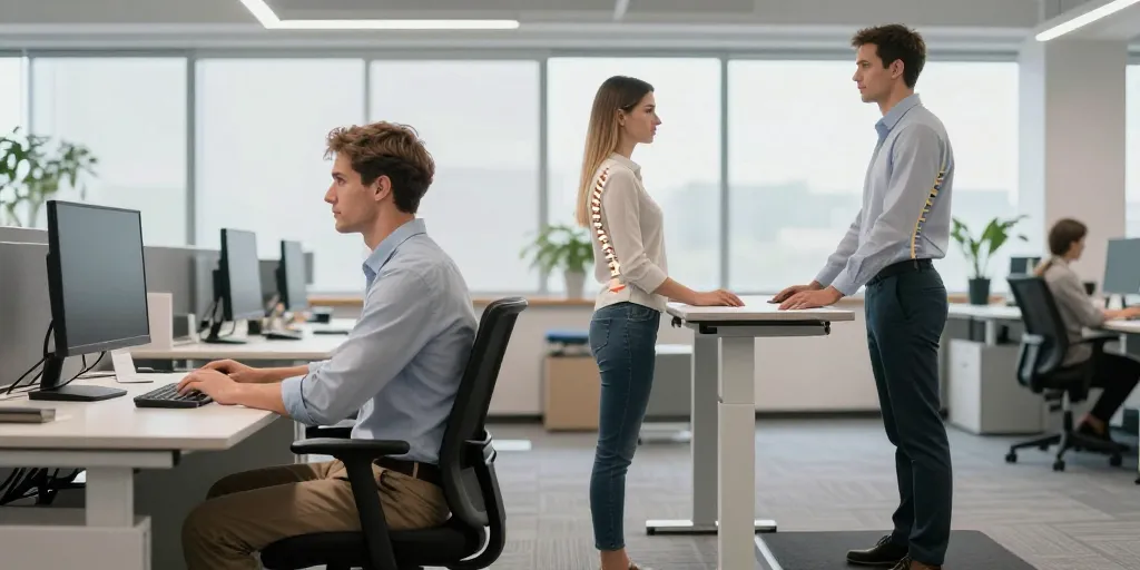 Travailler assis ou debout : quel impact sur votre dos ?