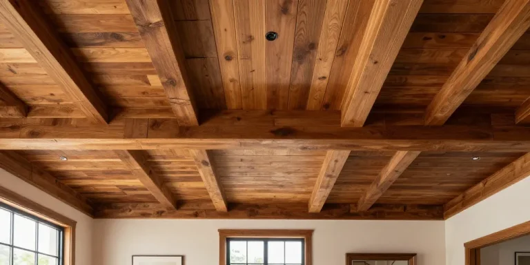 type de plafond en bois